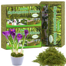 ZeeDix 1500g Natural Moss for Plants, Long Fibered Dried Sphagnum Moss, Substrate for Orchids & Reptile Habitat, Terrarium Decor