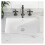 SmartSylva 21" Rectangular Undermount Bathroom Sink, Porcelain Ceramic Lavatory Vanity Undermount Sink, Glossy White 1
