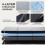 Folding Mattress Double, Memory Foam Foldable Mattress, 90x190x10cm, Grey 2