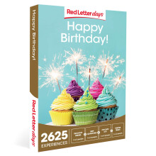 Red Letter Days Happy Birthday Experience Gift Box - 2625 Birthday Experiences Accross the UK
