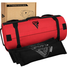 RDX Sandbag for Fitness Weights Training, Unfilled Power Bags with Handles, 2-90 KG Adjustable Weighted Slam Bag for Strength Powerlifting Running