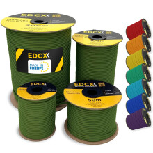 EDCX 4mm Nylon Paracord 550 100m (330 feet) | Ideal for Camping, Survival, Outdoor, Crafting, DIY | 100% Nylon Rope 4mm