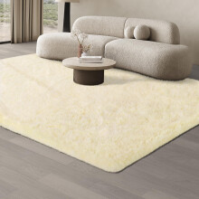 JOJOSEE Rugs Living Room, 160 x 230 cm Beige Area Rug, Anti Slip Soft Fluffy Shaggy Extra Large Floor Carpets Mat for Bedroom, Nursery Bedside