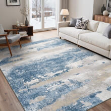 BEIMO XL Washable Rugs 200x290cm, Abstract Area Rugs for Bedroom Soft Short Pile, Machine Washable Rug Non-Slip Large Rugs for Living Room