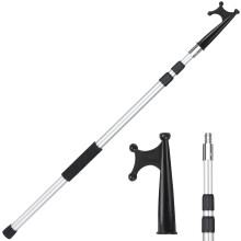 campMax 2.4m Telescopic Boat Hook Aluminium Heavy Duty, for Docking Boat Hook Floating, Anti slip handle design, essential ship accessories