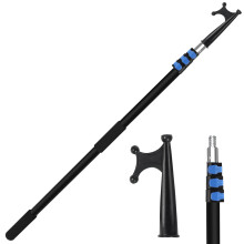 campMax 3.6m Telescopic Boat Hook Aluminium Heavy Duty, for Docking Boat Hook Floating, Anti slip handle design, essential ship accessories