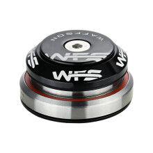 WFS HY638 Integrated Headset 1-1/8" to 1.5" Tapered - CNC Alloy, Sealed Bearings, 7.8mm Top Cone, Includes Top Cap and Starnut, Black
