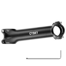 CYSKY 31.8 Bike Stem 140mm 150mm Extra Length 7 12 17 25 Degree for 31.8mm Handlebar Clamp 1-1/8 28.6mm Steer Tube, for Road Bike, Mountain Bike