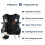 Haimont 10L Trail Running Hydration Vest with Soft Flasks Black M 4