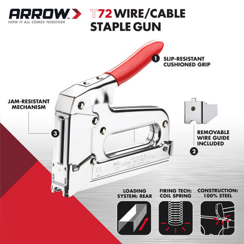 Arrow Arrow AT72 Staple Tacker, Insulated, Large 1