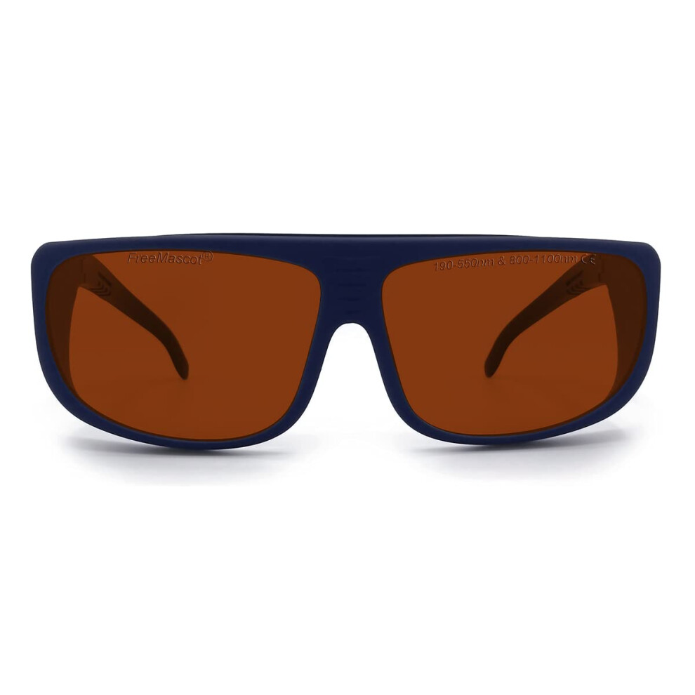 Freemascot Od 6+ 190Nm-550Nm / 800Nm-1100Nm Wavelength Professional Laser Safety Glasses For 405Nm, 450Nm, 532Nm, 808Nm, 980Nm,1064Nm, 1100Nm Laser 5051227978110