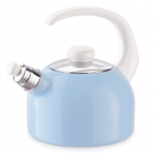 Riess, 0543-116 Whistling Kettle Plus 2L Classic Pastel Blue, Capacity 2 litres, Diameter 18 cm, Enamel, Induction
