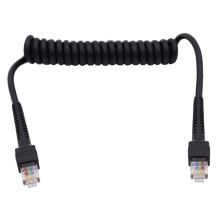Cat6 8-adriges Ethernet-Kabel mit Federspirale,-2m