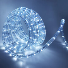 HEGEHE Mains Powered Tube Light Ribbon with Power Cord, 220V PVC Round LED Strip Rope Lights
