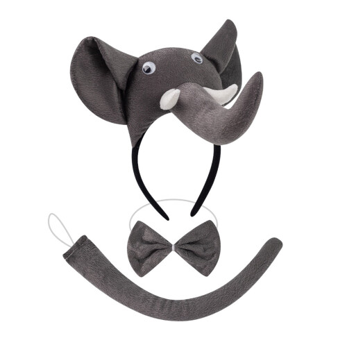 Elephant Ears Headband Bowtie Tutu Skirt-Three three dimensio