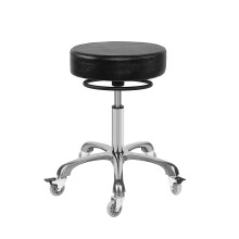 Salon Rolling Stools with Locking Castor Wheels - Adjustable Swivel Stool Chair Heavy Duty 400 lbs Thick Cushion Hydraulic Shop Stool for Massage