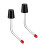 Vogelfutterspender, 2er-Set, mit tropffester Spitze, 1