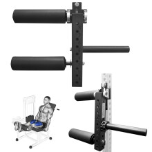 AHTAPFON Leg Extension Attachment,Leg Squat Roller Rack MountAdjustable Leg Extension Machine Leg Curl Machine for Home Gym,Fit Add 2″ Weight