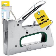 Rapid Heavy Duty Manual Staple Gun PRO R34 for No. 140 Staples, DIY Staple Gun with 3-Step Force Adjuster, Easy Squeeze Trigger, and Ergonomic Handle