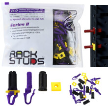 Rackstuds P100 Series II - Server Rack Screws 100-Pack | Cage Nut Replacement Purple 3.2mm/0.126" | A faster