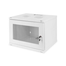 Digitus network cabinet - 19-inch rack 7 U - Unassembled - Wall mounting - 400 mm depth - Load capacity 60 kg - Perforated door - SOHO series - Grey
