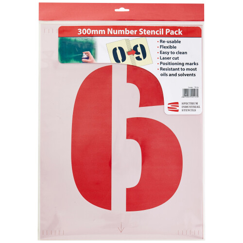 Scan 9416 300mm Number Stencil Kit