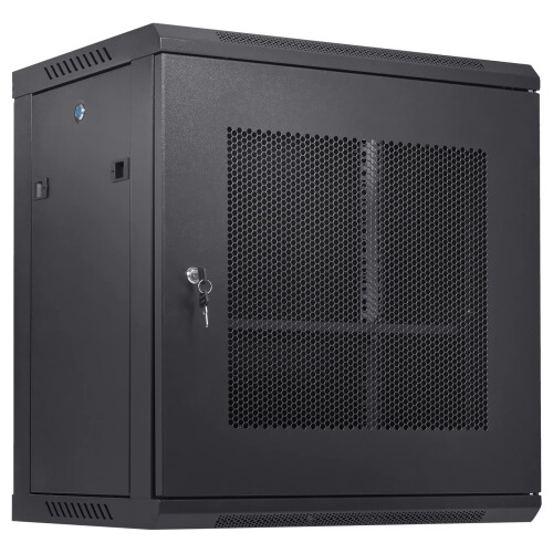VEVOR VEVOR 12U Wall Mount Network Server Cabinet, 15.5'' Deep, Server Rack Cabinet Enclosure, 200 lbs Max. Ground-mounted Load Capacity