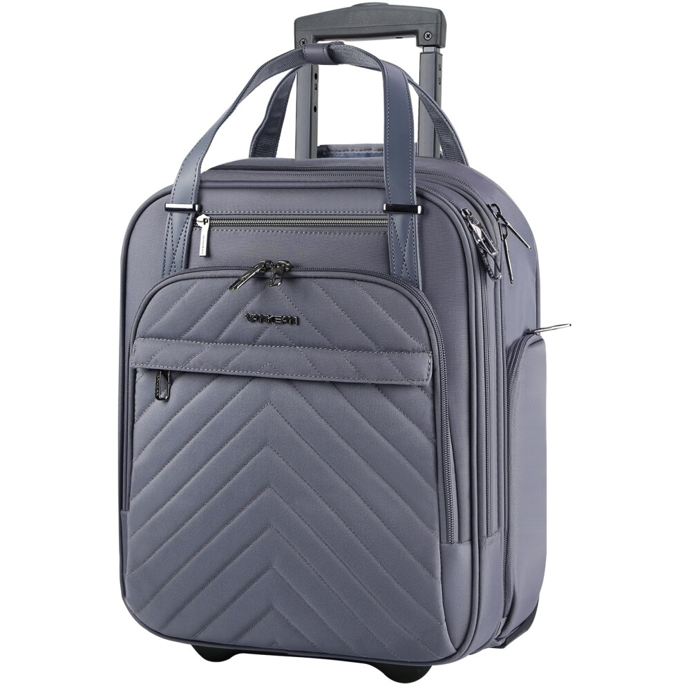 Vankean Rollable Laptop Bag Underseat Travel Case With Wheels - 16-Inch Underseater Lightweight Overnight Suitcase With Wheels Roller Case For Women 5051228002524