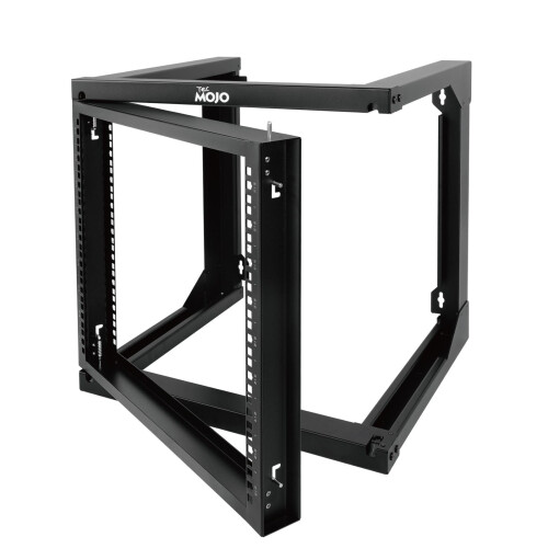 Tecmojo 9U Wall Mount Rack, Server Rack, Open Frame Server Rack, Network Rack for 19inch Computer/AV/Data/IT/Media Equipment, 18inch Depth