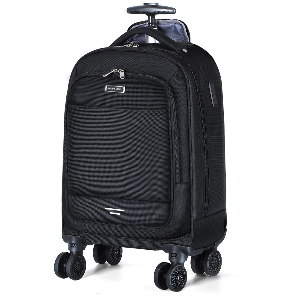 Ponhog Wheeled Backpack - 15.6 Inch Laptop Travel Backpack With 4 Spinner Wheels, Flight Approved Trolley Rucksack For Women & Men 5051228002579
