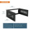 Tecmojo 4U Wall Mount Patch Panel Bracket Network Rack for Shallow Server IT Equipment, 13.8in Deep (4U) 2