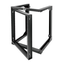 Tecmojo 12U Wall Mount Open Frame Swing Gate Server Rack, Network Rack for 19inch Computer/AV/Data/IT/Media Equipment, 18inch Depth
