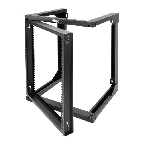 Tecmojo 12U Wall Mount Open Frame Swing Gate Server Rack, Network Rack for 19inch Computer/AV/Data/IT/Media Equipment, 18inch Depth