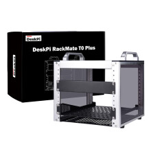 GeeekPi DeskPi RackMate T0 Plus, 10 Inch 4U Network Rack, 260mm Depth Mini Server Rack with Rack Shelf & Blank Panel, for 10 Inch AV