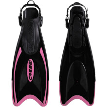 Cressi Palau Light Weight Travel Snorkeling Swim Fins - Dark/Pink, KID (29/32) (10.5/13)