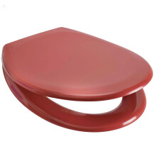 New Euroshowers Rainbow Toilet Seats ONE Button Release Soft Close Top/Bottom Fix (red)