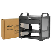 Tecmojo 10 inch 4U 200mm depth Desktop Mini Rack with SBC Shelf, Micro HDMl to HDMI Adapter Board, Blank Panel, for 10 Inch AV