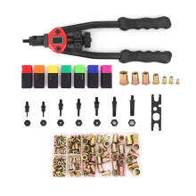 Yuhtech Rivet Nut Tool, 13 inch 330mm Heavy Duty Rivet Gun Riveter Tool Kit M3-M12 Hand Rivet Nut Gun Rivet Setter Kit
