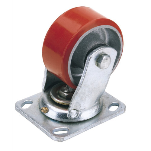 Draper Draper 65532 200 mm-Diameter Polyurethane Castor Swivel Plate Fixing