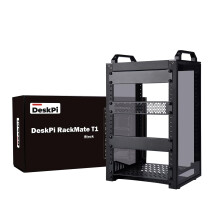 GeeekPi DeskPi RackMate T1, 10 Inch 8U Network Rack, 200mm Depth Mini Server Rack with Rack Shelf & Blank Panel, for 10 Inch AV