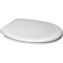 Euroshowers White One Seat Soft Close Toilet Seat with Top Fix/Blind Hole Fittings and ONE Button Quick Release