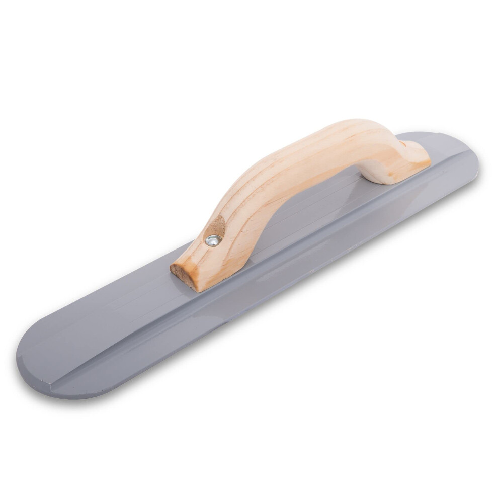 Marshalltown Round End Magnesium Hand Float, 40.6 X 7.9 Cm, Wood Handle, Made In Usa, 143