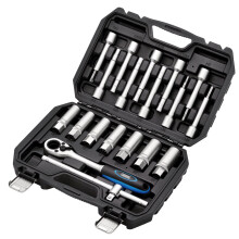 Draper 19 Piece Shock Absorber Strut Nut Kit, 1/2" Sq. Dr. - 13604 - CRV Steel
