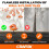 CRAFOX Tile Leveling System Accessories | 500x Threaded Clips 3mm Tile Spacers | Professional Tiling Tool 3