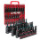 LLNDEI Magnetic Impact Nut Driver Set, 55PCS SAE&Metric Nut Drivers with Deep Driver Bit Sets Includes Bit Extension 1