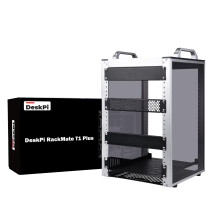 GeeekPi DeskPi RackMate T1 Plus, 10 Inch 8U Network Rack, 260mm Depth Mini Server Rack with Rack Shelf & Blank Panel, for 10 Inch AV