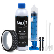 milKit Tubeless conversion kit with 45 mm valves - 25 mm tape