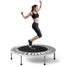 CLORIS 40''/48'' Foldable Fitness Trampoline - Max Load 400lbs / 450lbs, Rebounder with Adjustable Foam Handle Indoor/Outdoor Fitness Body Exercise
