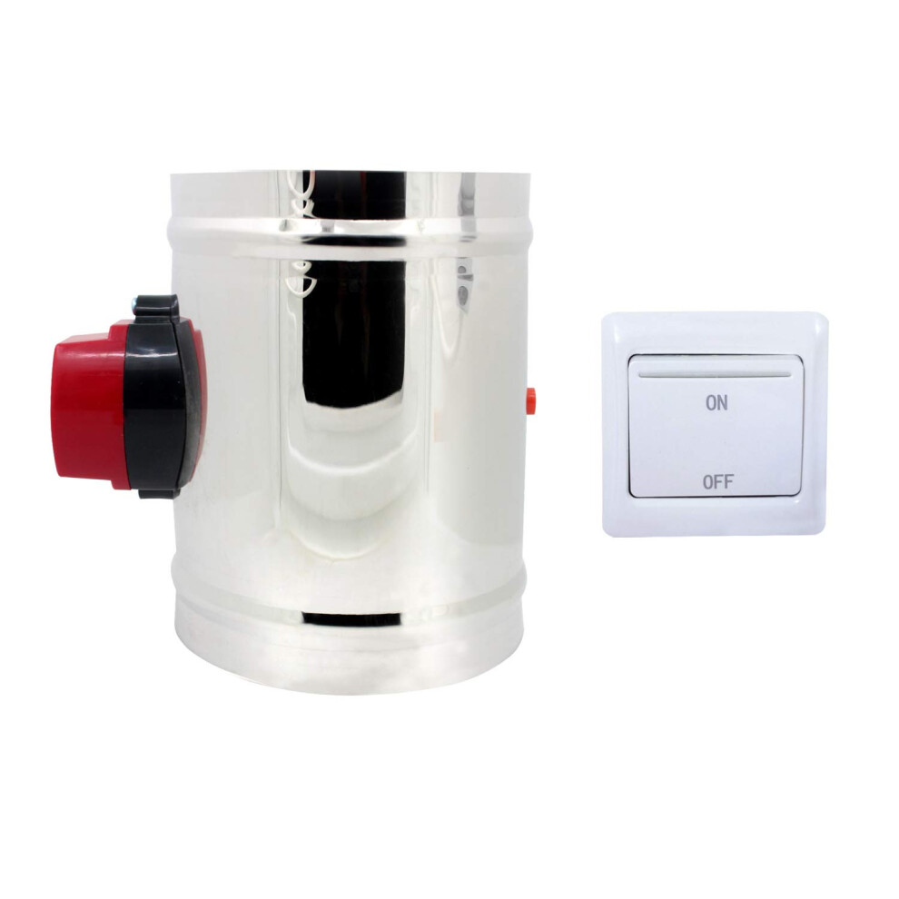 Motorised Damper Dc12v Motorised Air Duct Valve For Ventilation Ducting Electric Air Damper Valve (Outer Diameter 80Mm) 5051228020689
