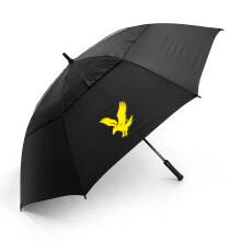 Lyle & Scott 62-Inch Golf Umbrella - Dual Canopy Design, Windproof Umbrella with Lightweight Fibreglass Shaft, Double Canopy Golf Umbrella